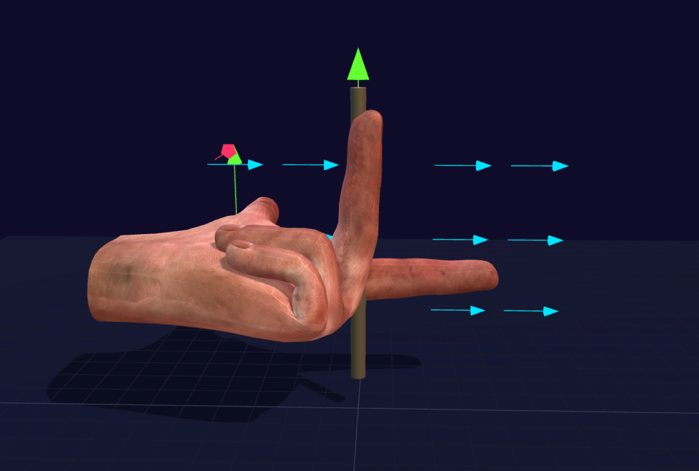 3d Fleming's Left Hand Rule simulation