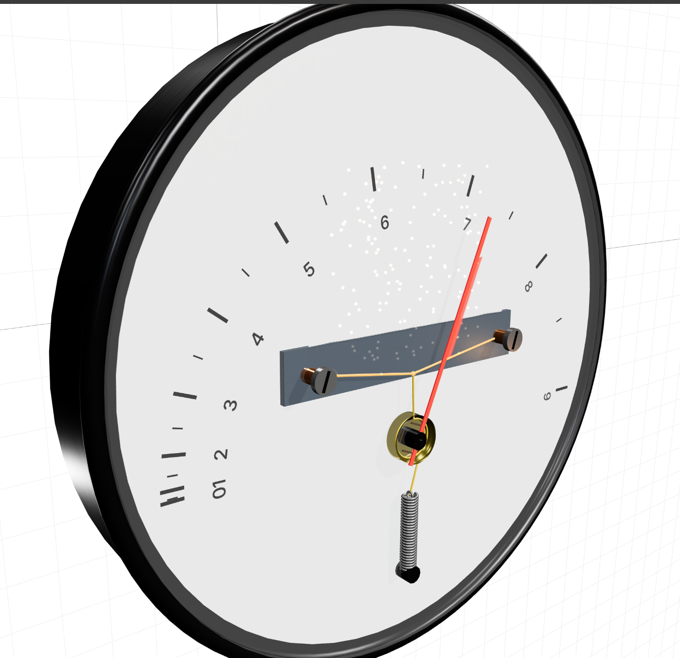 Hot Wire Ammeter (Thermal Ammeter) simulation