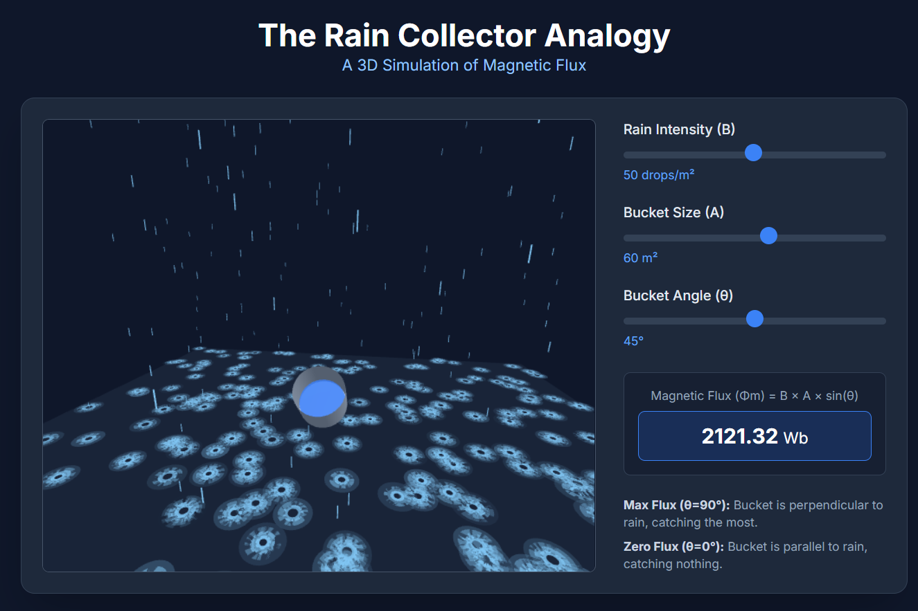 Rain Collector Analogy simulation
